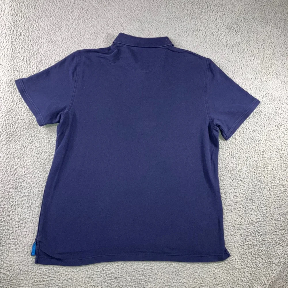 IZOD Advantage Performance Polo Shirt Men XXL Navy Blue Short‎ Sleeve Stretch